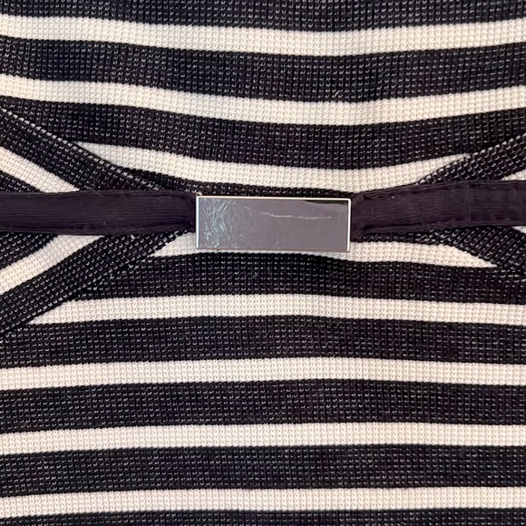 Ann Taylor Cap Sleeve Summer Navy/White Dress - Size 6! - Picture 5 of 8